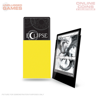 Ultra Pro Eclipse Gloss Standard Deck Protector Sleeves 100ct - Yellow