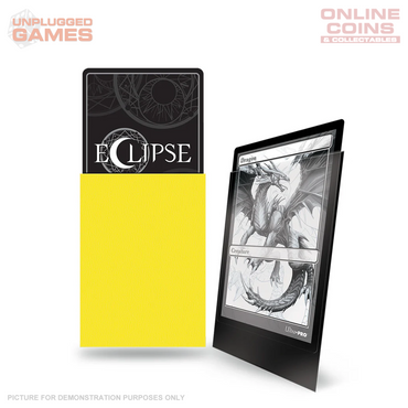 ULTRA PRO Eclipse Deck Protector Standard - 100ct Matte Lemon Yellow