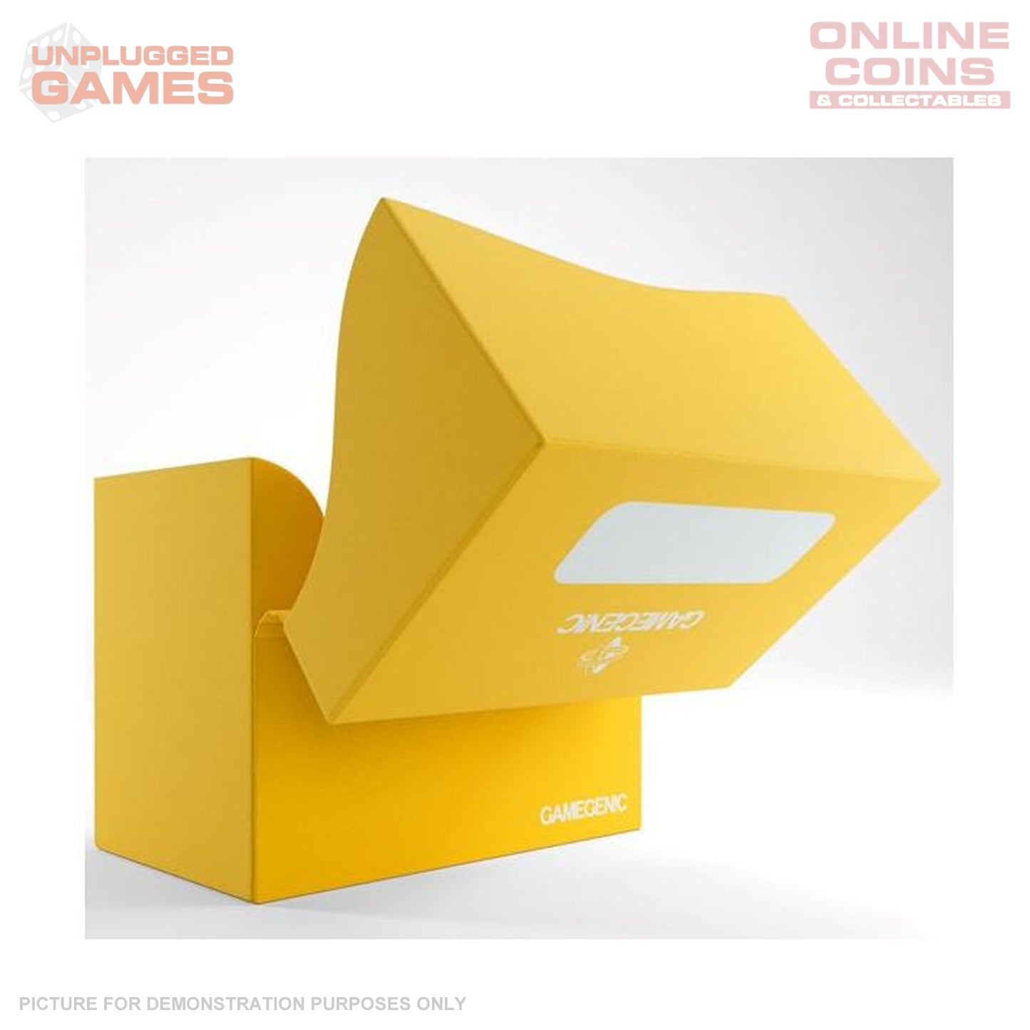 Gamegenic Side Holder Holds 80 Sleeves Deck Box Yellow