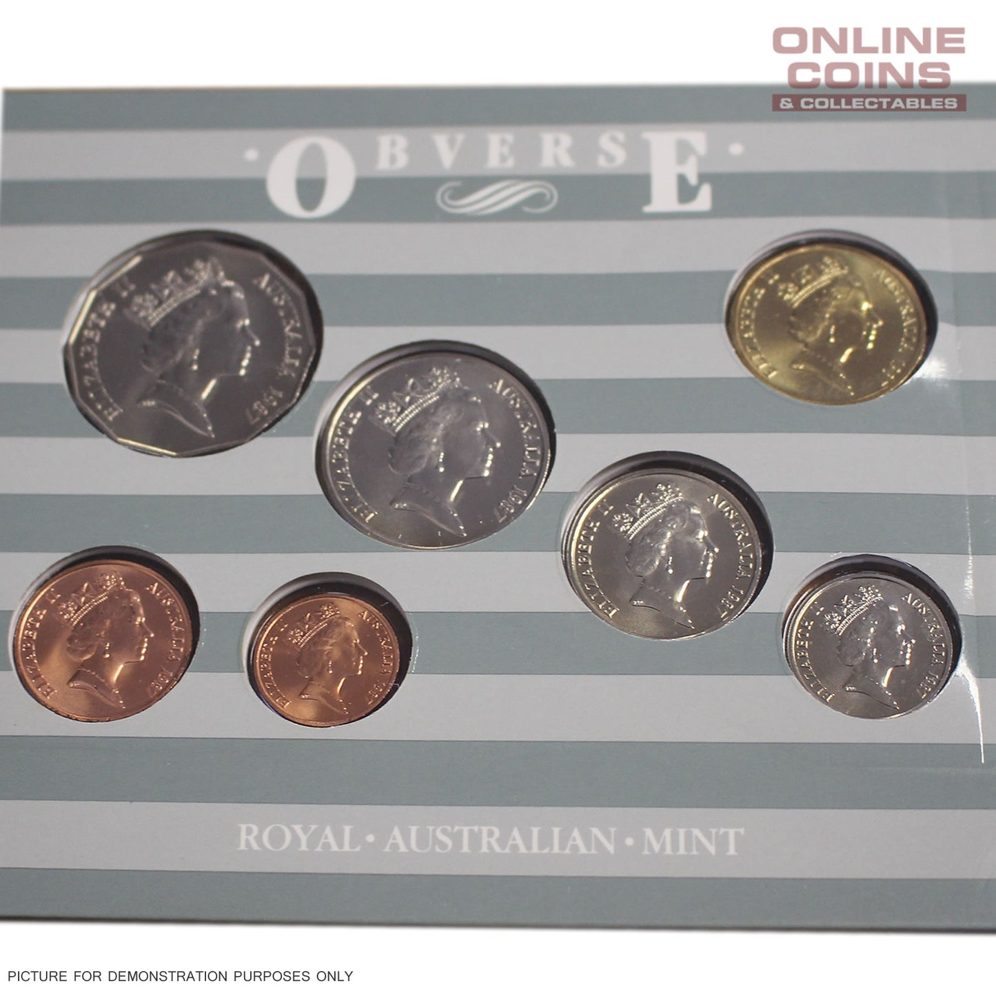 1987 Uncirculated Coin Year Set - Rarer Coins