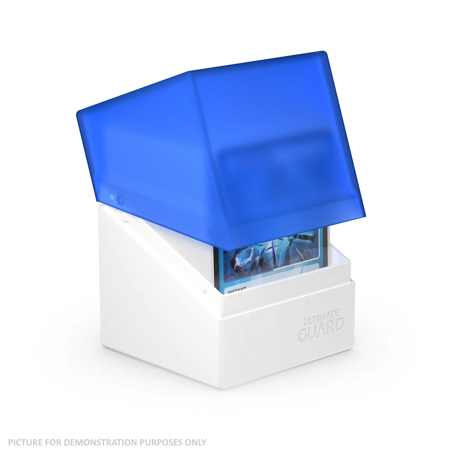 Ultimate Guard SYNERGY Boulder 100+ Deck Box - BLUE / WHITE
