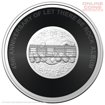 2022 20c CuNi Coloured Uncirculated Carded Coin - AC/DC 45th anniversary - Let There Be Rock