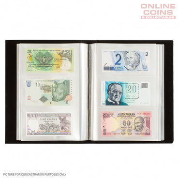 Lighthouse Banknote Album for 300 Banknotes With 100 Integrated Clear Sheets