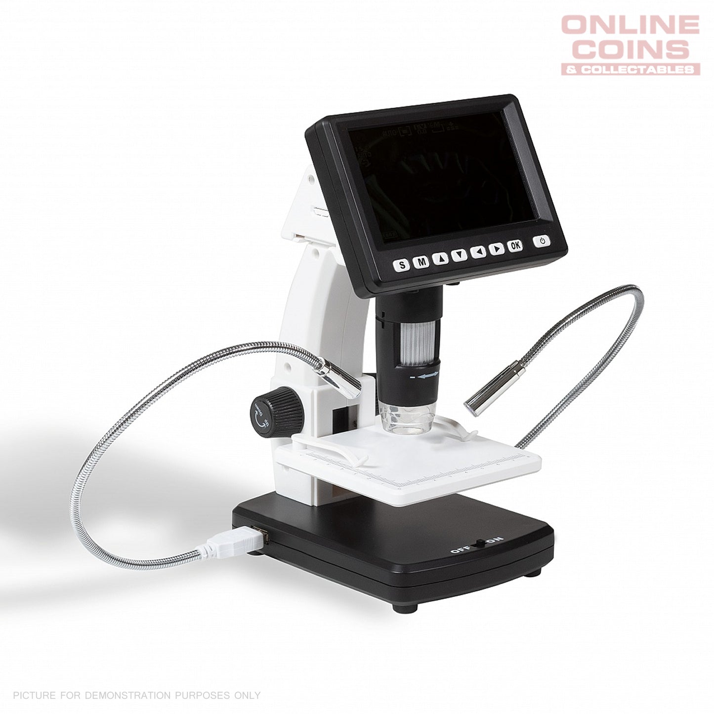 Lighthouse DM5 LCD Digital Microscope - 20x to 200x Magnification