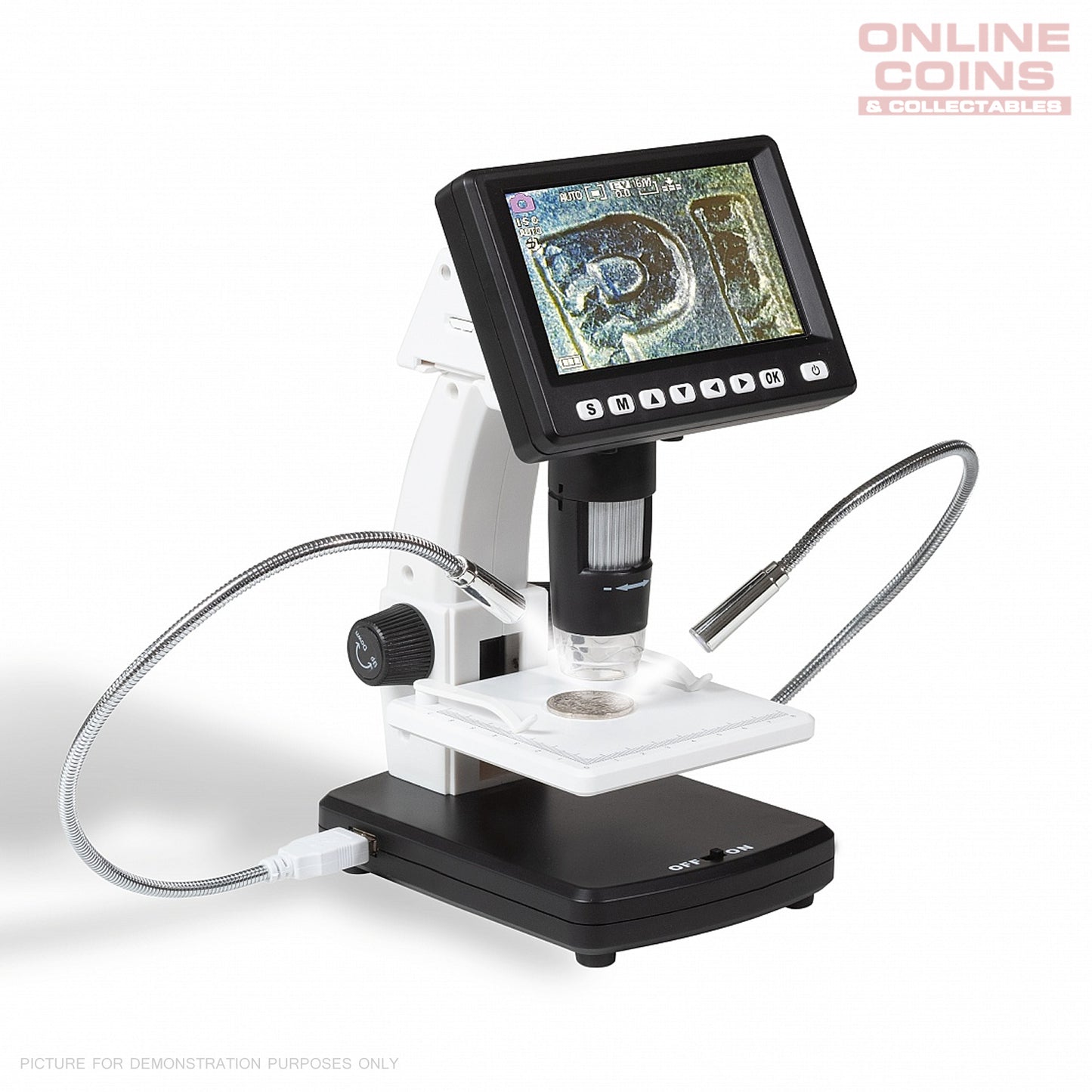 Lighthouse DM5 LCD Digital Microscope - 20x to 200x Magnification