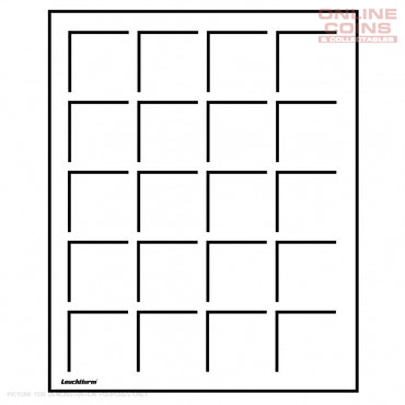 LIGNUM Coin drawer - 20 square compartments up to 48mm