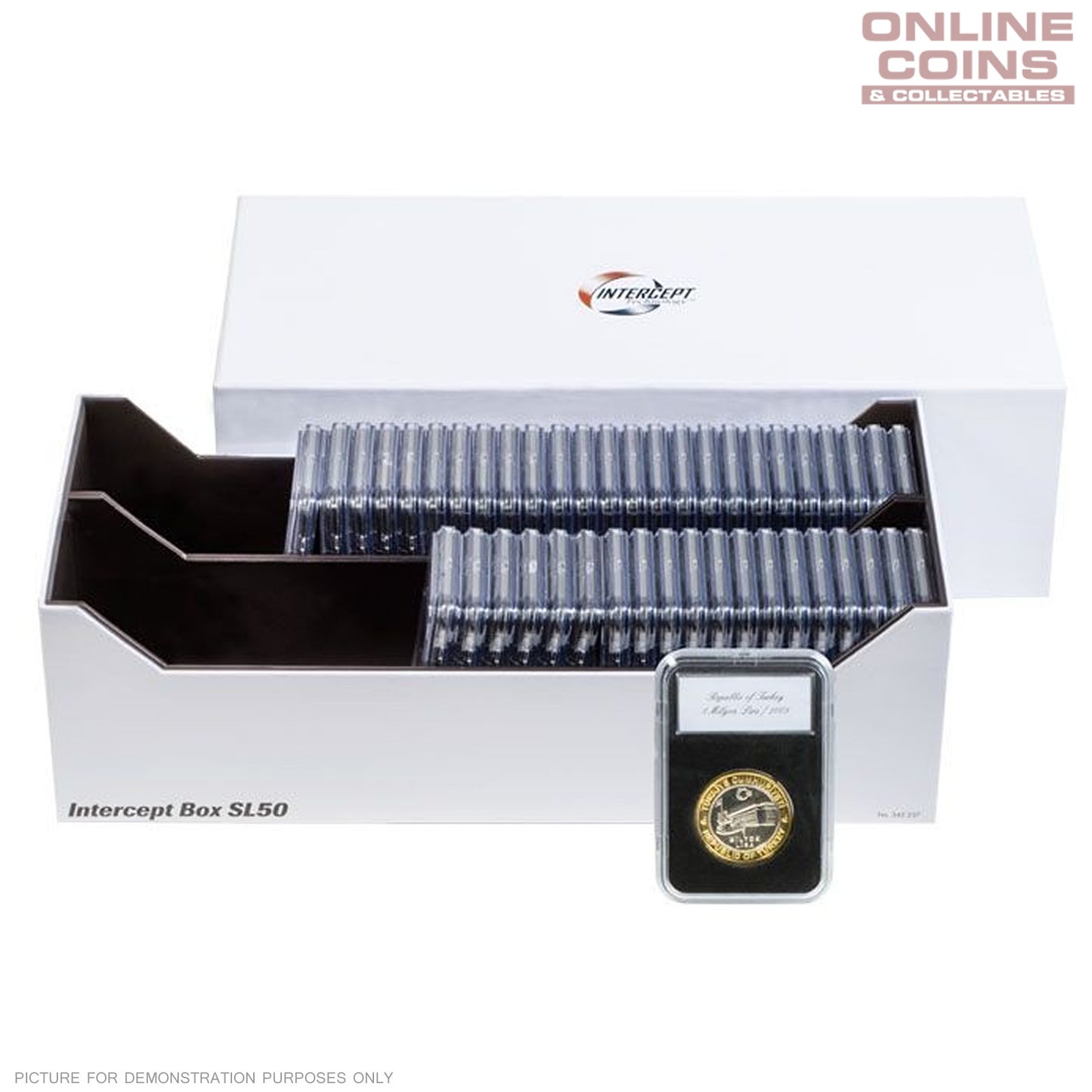 Lighthouse Intercept SL 50 Box for 50 Certified, Graded or Generic Slabs