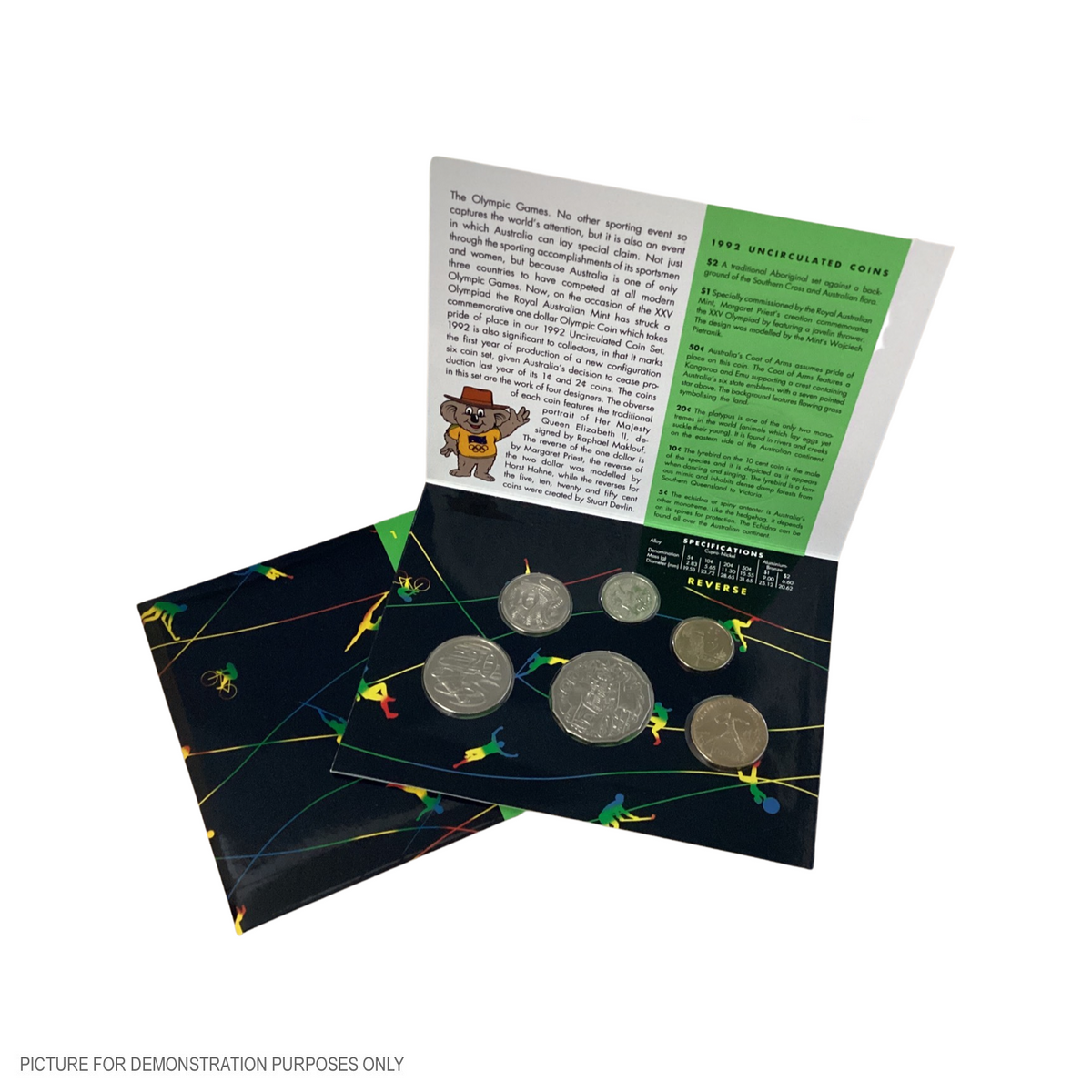 1992 Six Coin Uncirculated Year Set - Barcelona Olympics