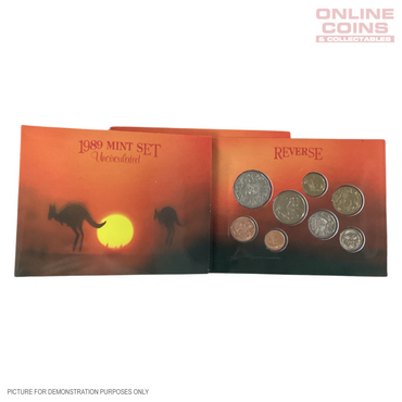 1989 Eight Coin Uncirculated Year Set - Rarer Coins