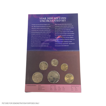 2000 Six Coin Uncirculated Year Set - Millennium Celebrations