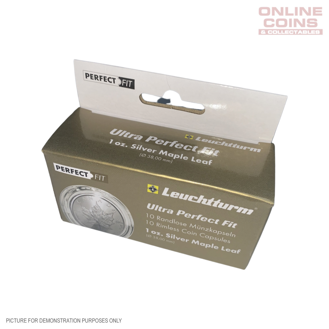 Lighthouse ULTRA PERFECT FIT 38mm Coin Capsules - Suit 1oz Silver Canadian Maple Leaf