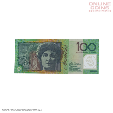 1999 McFarlane Evans Australian $100 Polymer Note - FIRST PREFIX