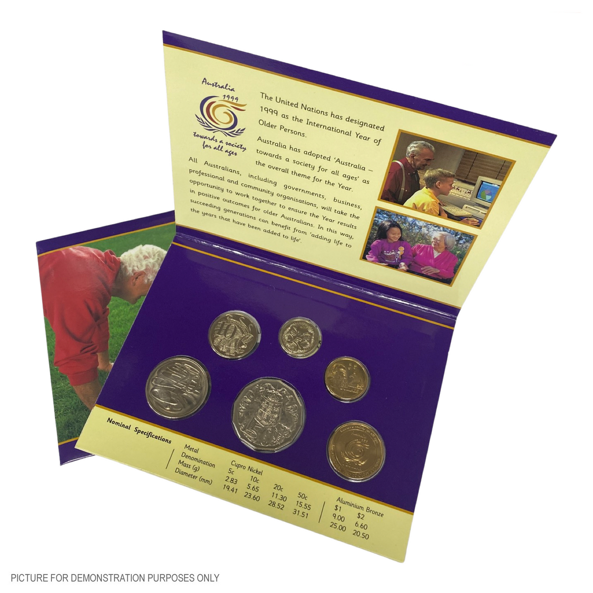 1999 Six Coin Uncirculated Year Set - Year of Older Persons