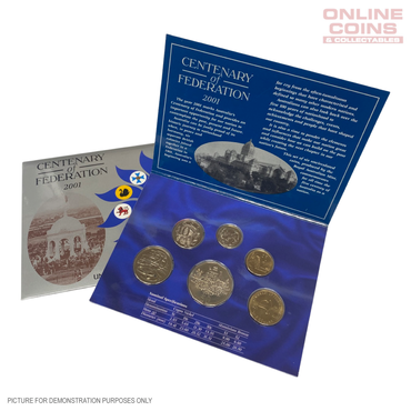 2001 Six Coin Uncirculated Year Set - Centenary of Federation