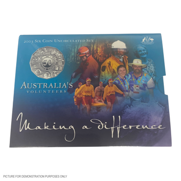 2003 Six Coin Uncirculated Year Set - Australia's Volunteers