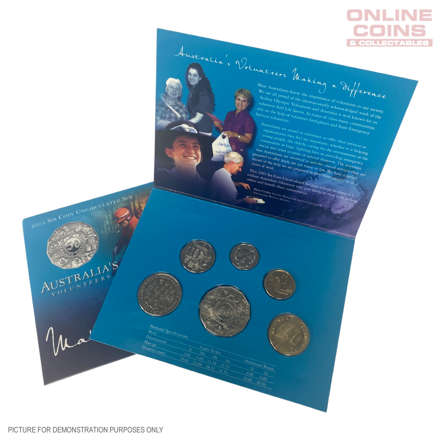 2003 Uncirculated Coin Year Set - Australia's Volunteers