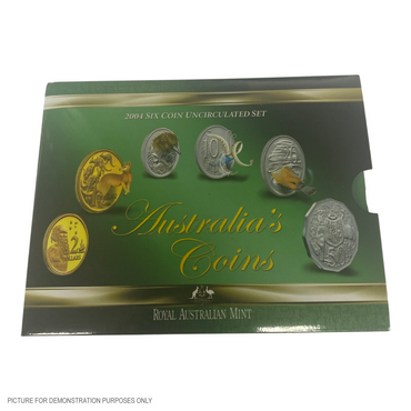 2004 Six Coin Uncirculated Year Set - Australia's Coins Come Alive