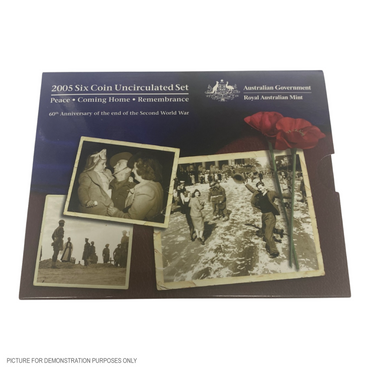 2005 Six Coin Uncirculated Year Set - 60th Anniversary End of WWII