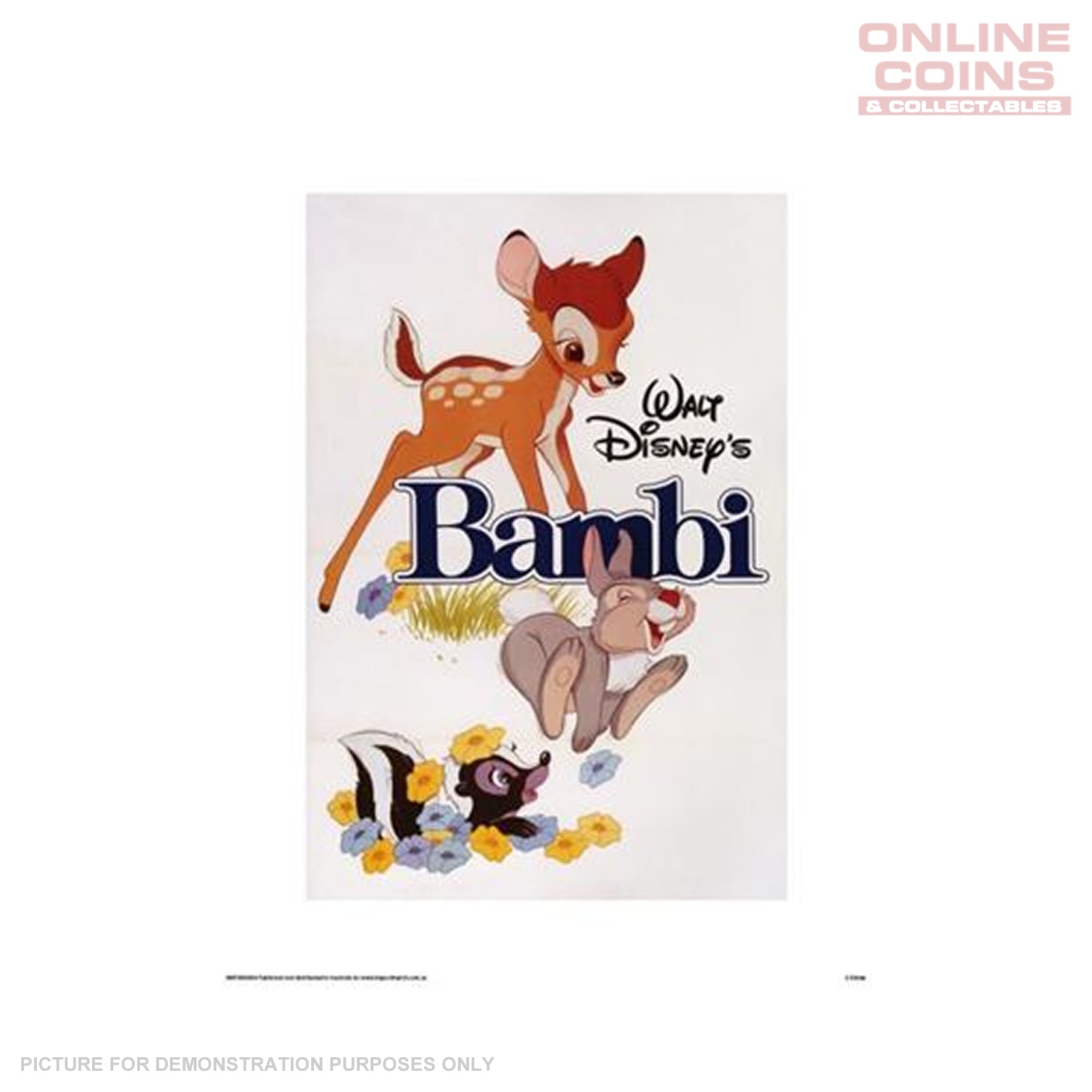 Disney Officially Licensed Art Print Bambi Movie Poster