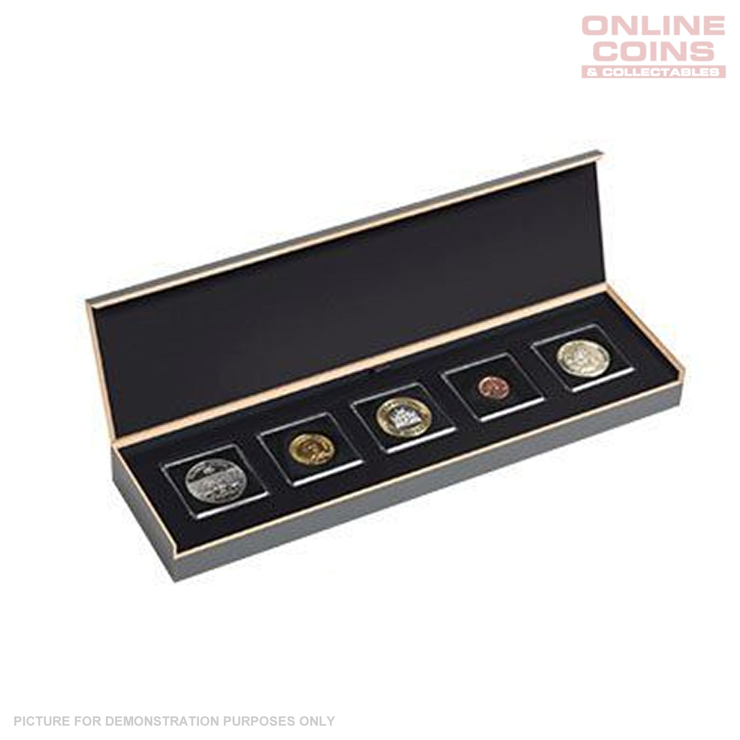 LIGHTHOUSE LUXOR COIN CASE - Suitable For 5 Quadrum Capsules.