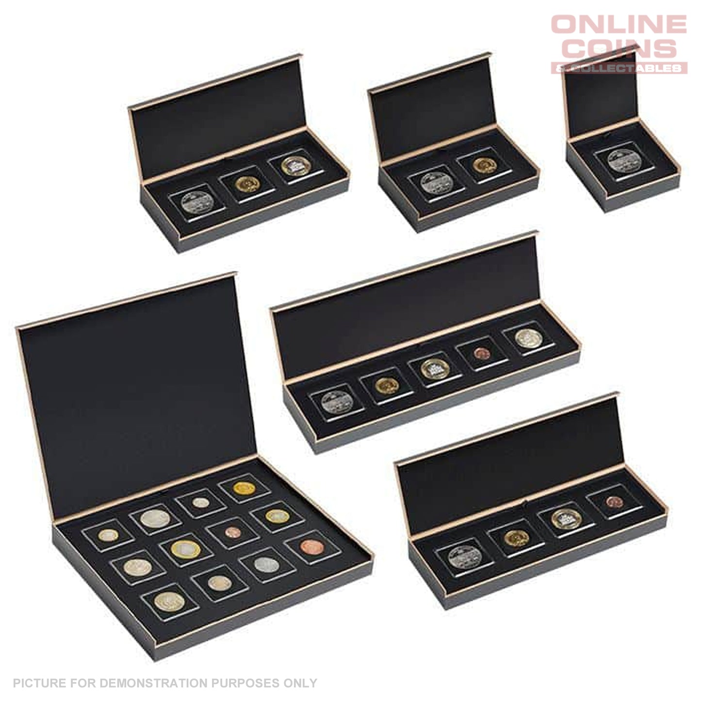 LIGHTHOUSE LUXOR COIN CASE - Suitable For 5 Quadrum Capsules.