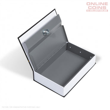 Lighthouse BOOK SAFE - Black with Gold Coloured Embossing