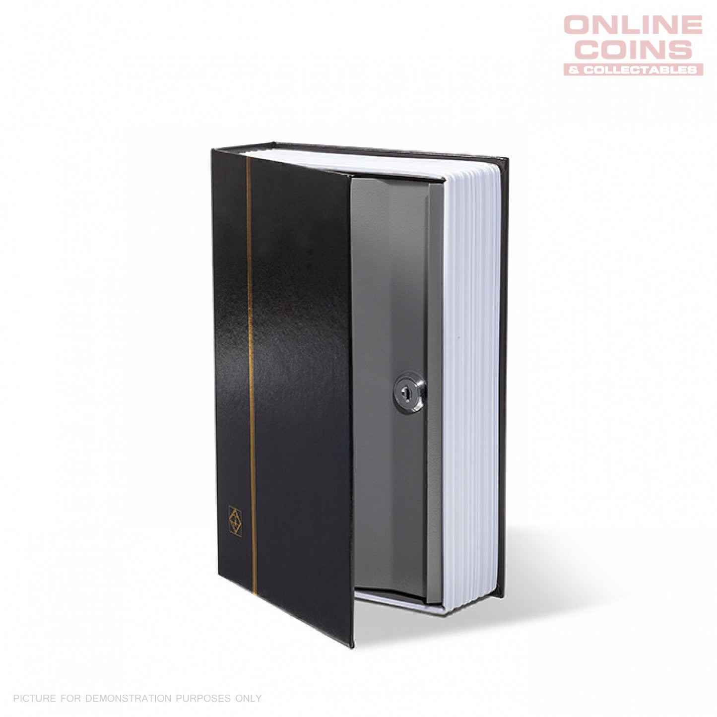 Lighthouse BOOK SAFE - Black with Gold Coloured Embossing