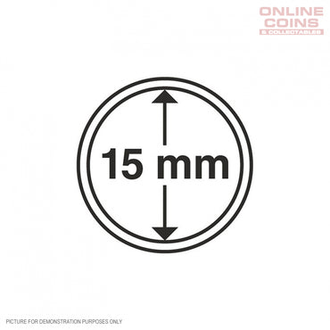 Lighthouse Coin Capsules - Round 15mm - Packet of 10