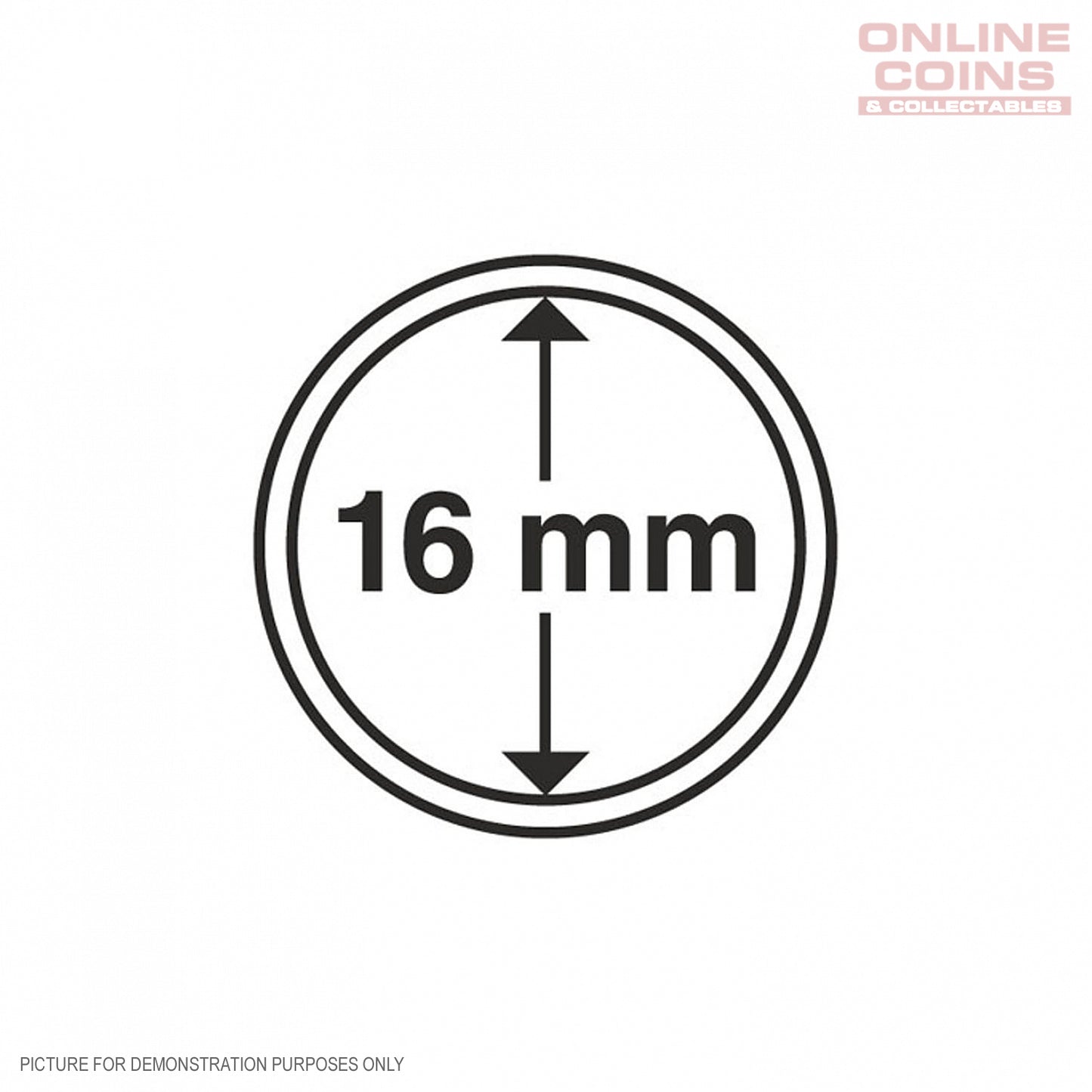 BULK BUY - Lighthouse Coin Capsules - Round 16mm Packet of 100 (Suitable For Australian Threepence)