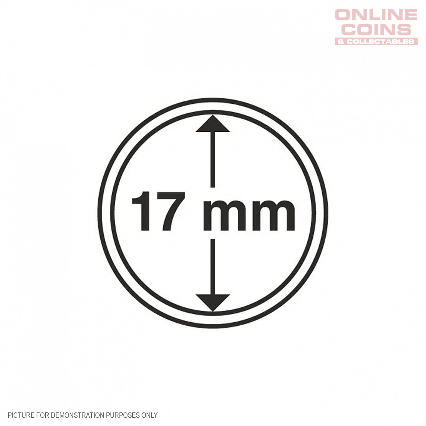 Lighthouse PREMIUM Coin Capsules - Round 17mm Packet of 10