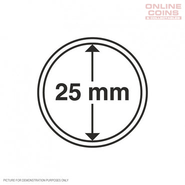 Lighthouse Coin Capsules - Round 25mm - Packet of 10