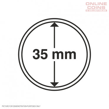 Lighthouse Coin Capsules - Round 35mm - Packet of 10