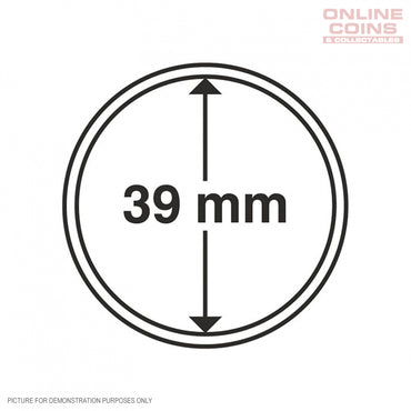 BULK BUY - Lighthouse Coin Capsules - Round 39mm Packet of 100 (Suitable For Australian Crown Coins)