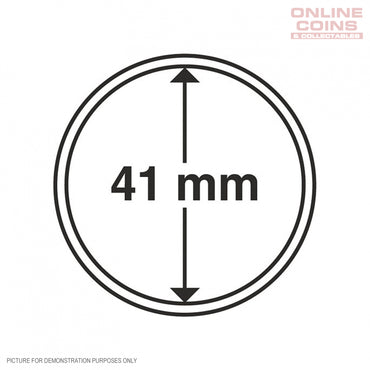 Lighthouse Coin Capsules - Round 41mm - Packet of 10 (Suitable For Most Australian 1oz Silver Coins)