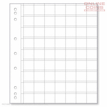 RENNIKS CR63 Coin Album Pages Packet of 10 - Suits Australian $2 and 5c Coins