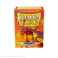 Dragon Shield 100 Standard Size Card Sleeves - Matte Orange