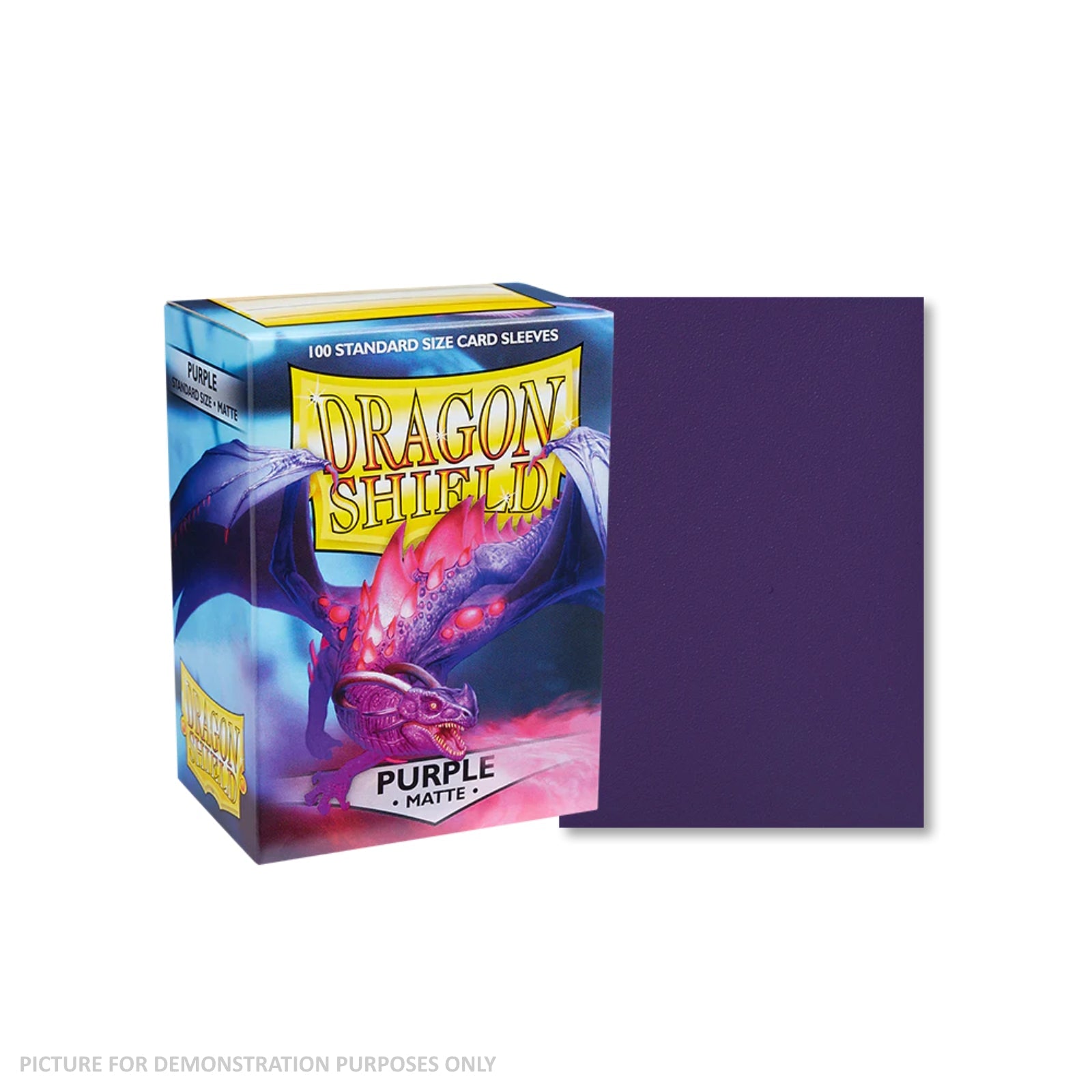 Standard Size 100 Count Card Protectors Dragon Shield Matte Purple Card Sleeves - 2 Pack Value Bundle, 100 Sleeves Per Box (200 Total) 100 Count Card Sleeves Standard Size 100 Count Card Protectors Dragon Shield Matte Purple Card Sleeves - 2 Pack Value Bundle, 100 Sleeves Per Box (200 Total) 100 Count Card Sleeves