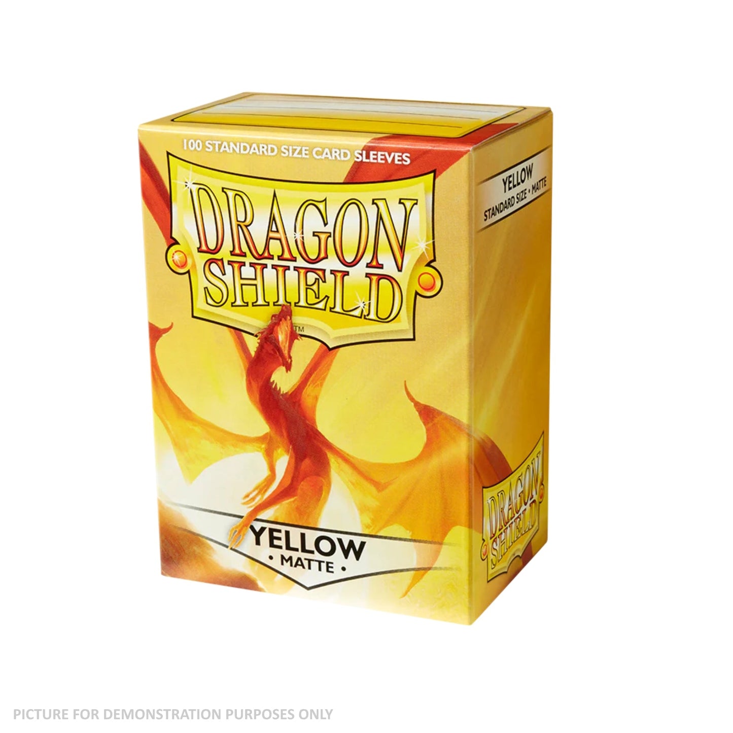 Dragon Shield 100 Standard Size Card Sleeves - Matte Yellow