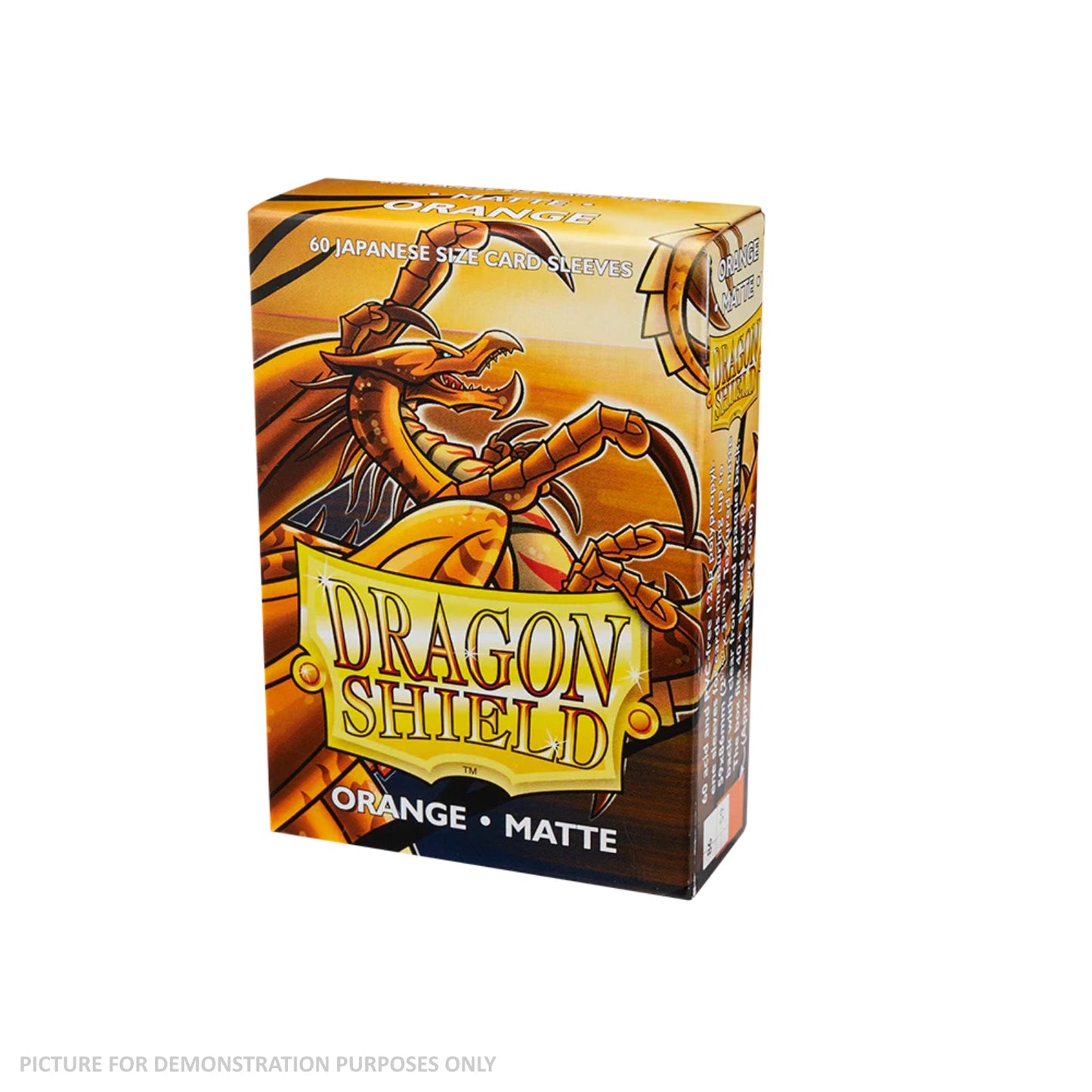 Dragon Shield 60 Japanese Size Card Sleeves - Matte Orange