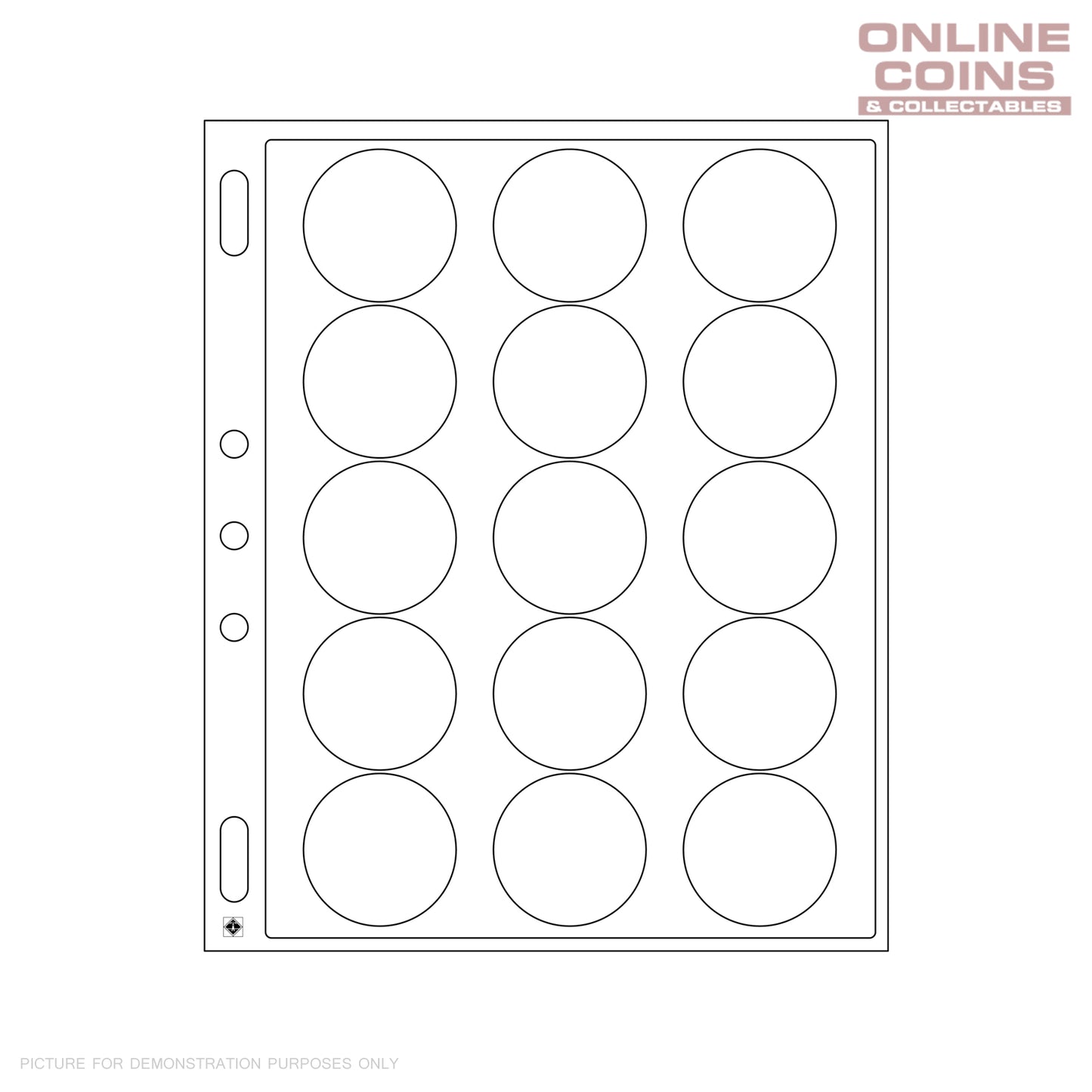 Lighthouse ENCAP 46-47 Clear Pages for 15 Coin Capsules