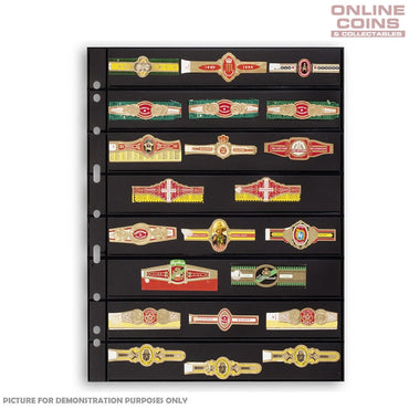 Lighthouse - Grande 8S Black Album Pages For Stamps - Packet of 5