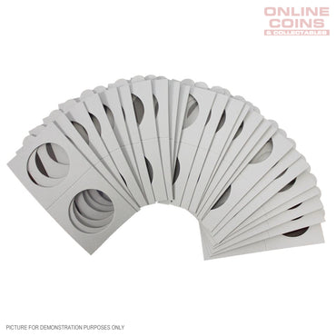 Lighthouse TACK 35mm Staple 2"x2" Coin Holders - Protection For Your Coins (Suitable For Standard Australian 50c Coins)