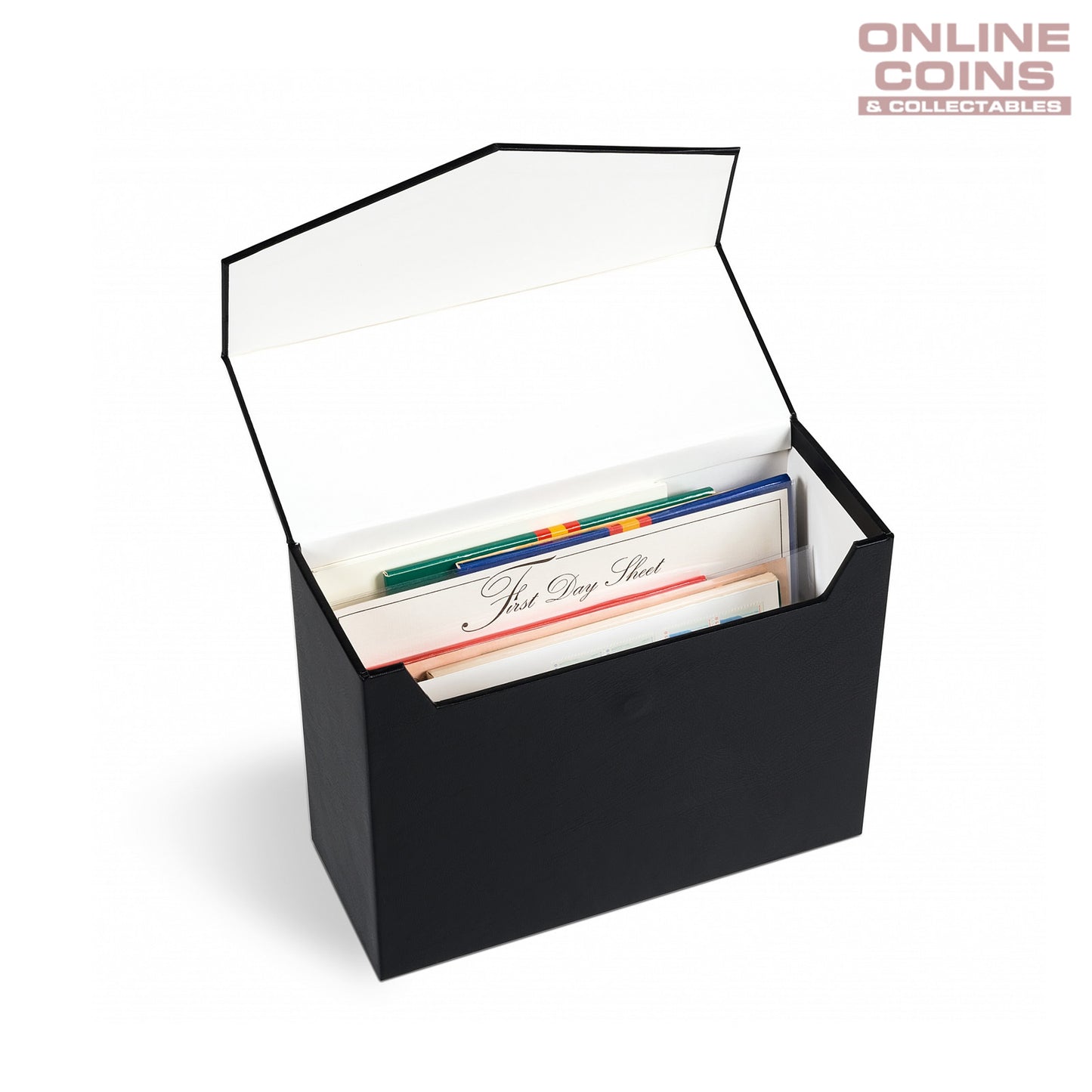 Lighthouse Mini Black Archive Box Logik A5 - Perfect for Carded Coins and Postcards