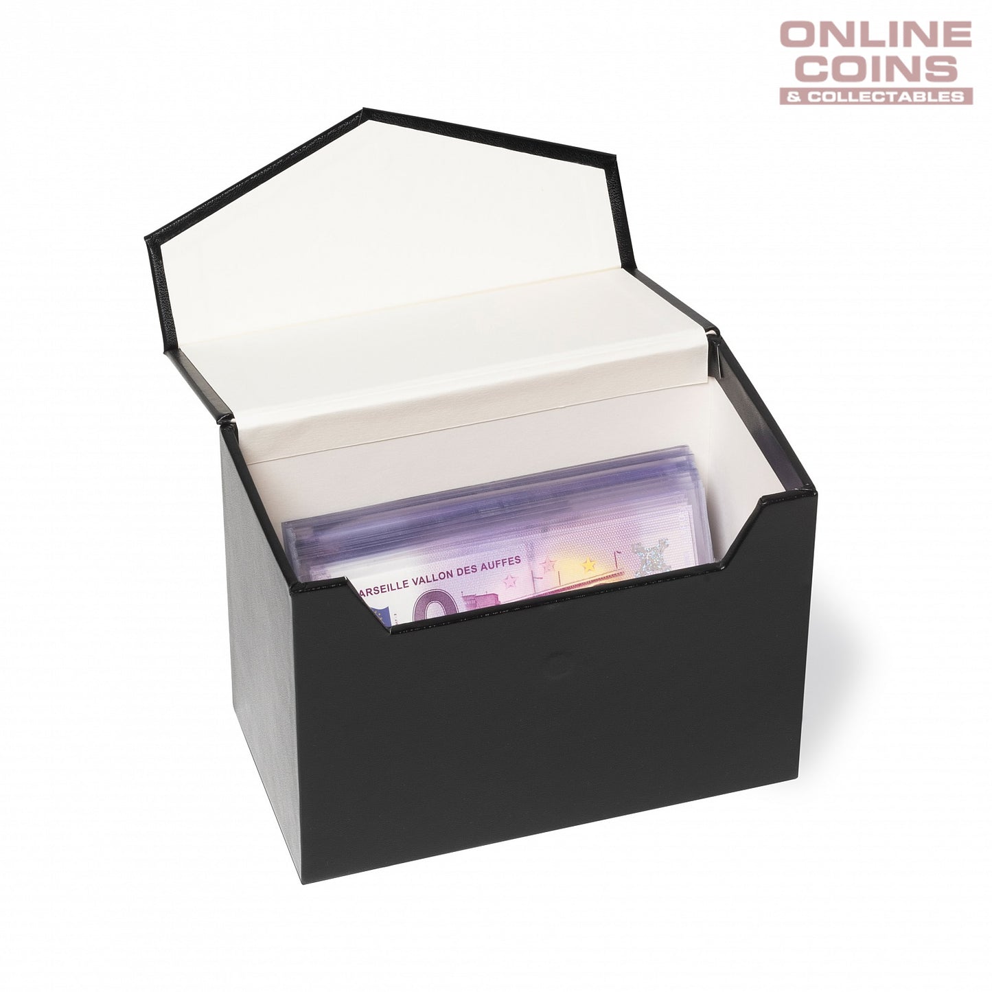 Lighthouse Mini Black Archive Box Logik C6 - Perfect for Carded Coins and Postcards