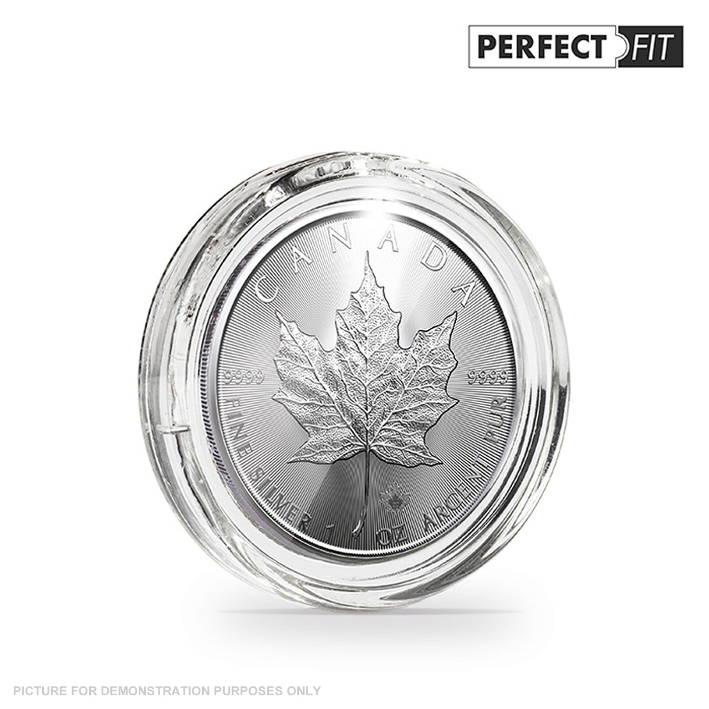 Lighthouse ULTRA PERFECT FIT 38mm Coin Capsules - Suit 1oz Silver Maple Leaf - BOX OF 100