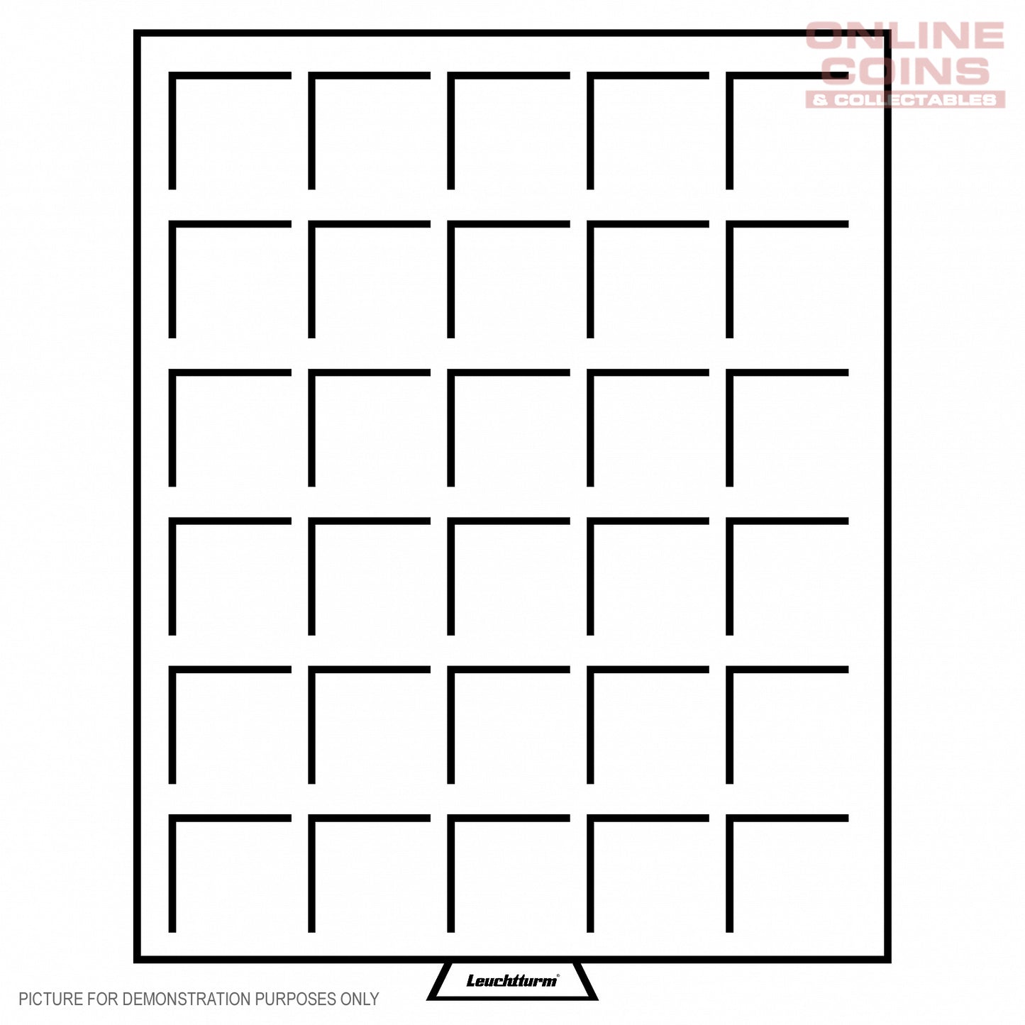 Lighthouse MB30 MB Coin Drawer - 30 Square Compartments Up To 38mm