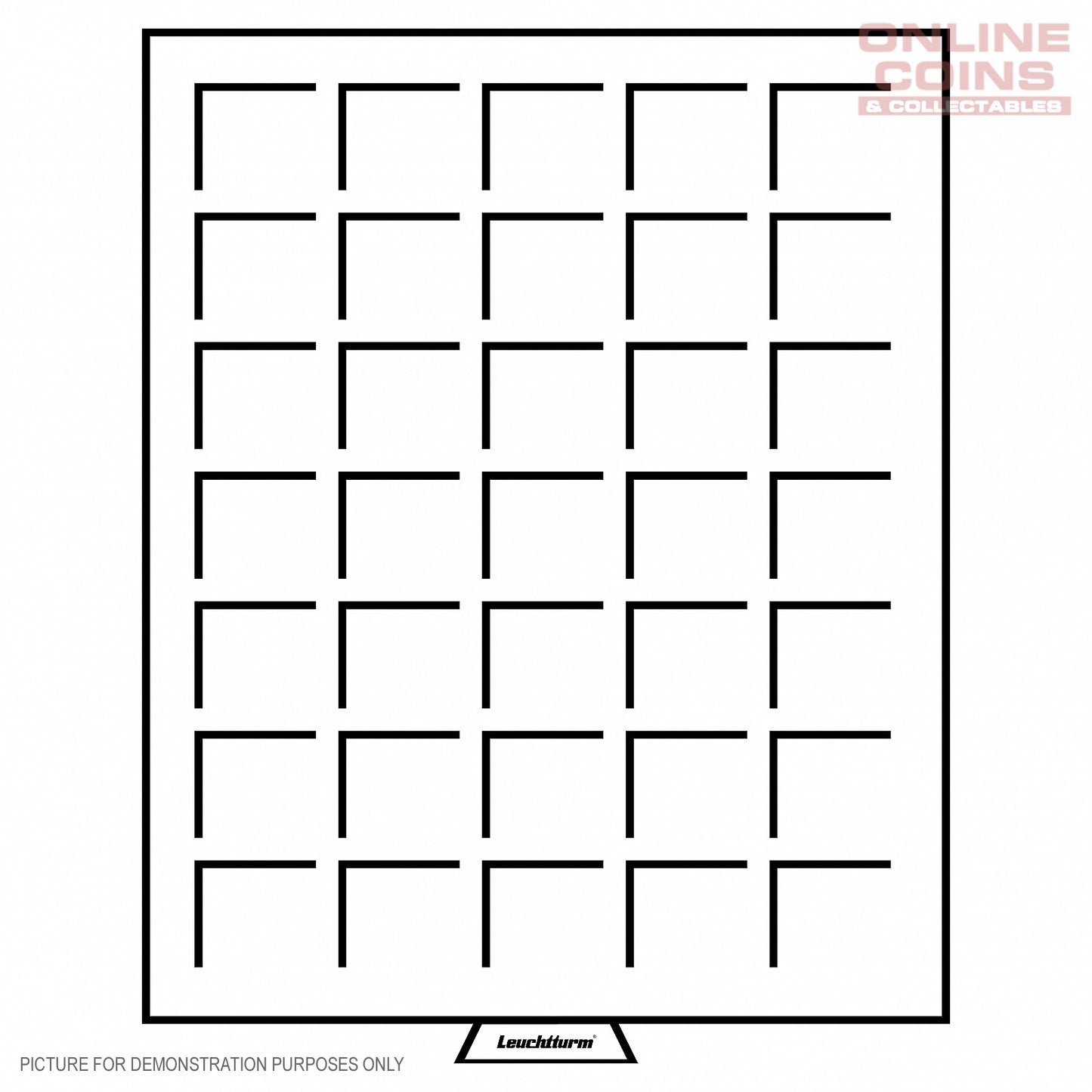 Lighthouse MB35 MB Coin Drawer - 35 Square Compartments Up To 35 mm