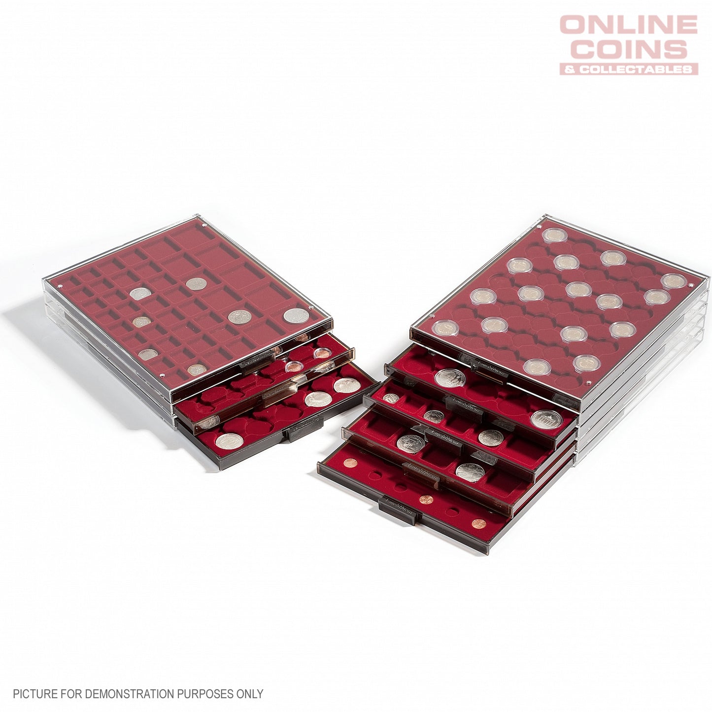 Lighthouse MB20MS Black MB Coin Drawer - 20 Square Compartments Up To 50mm -  Suit Quadrum