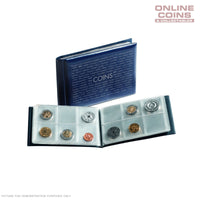 Lighthouse Numis Blue Coin Wallet - Holds 48 Coins Pockets Suitable for Australian .50c