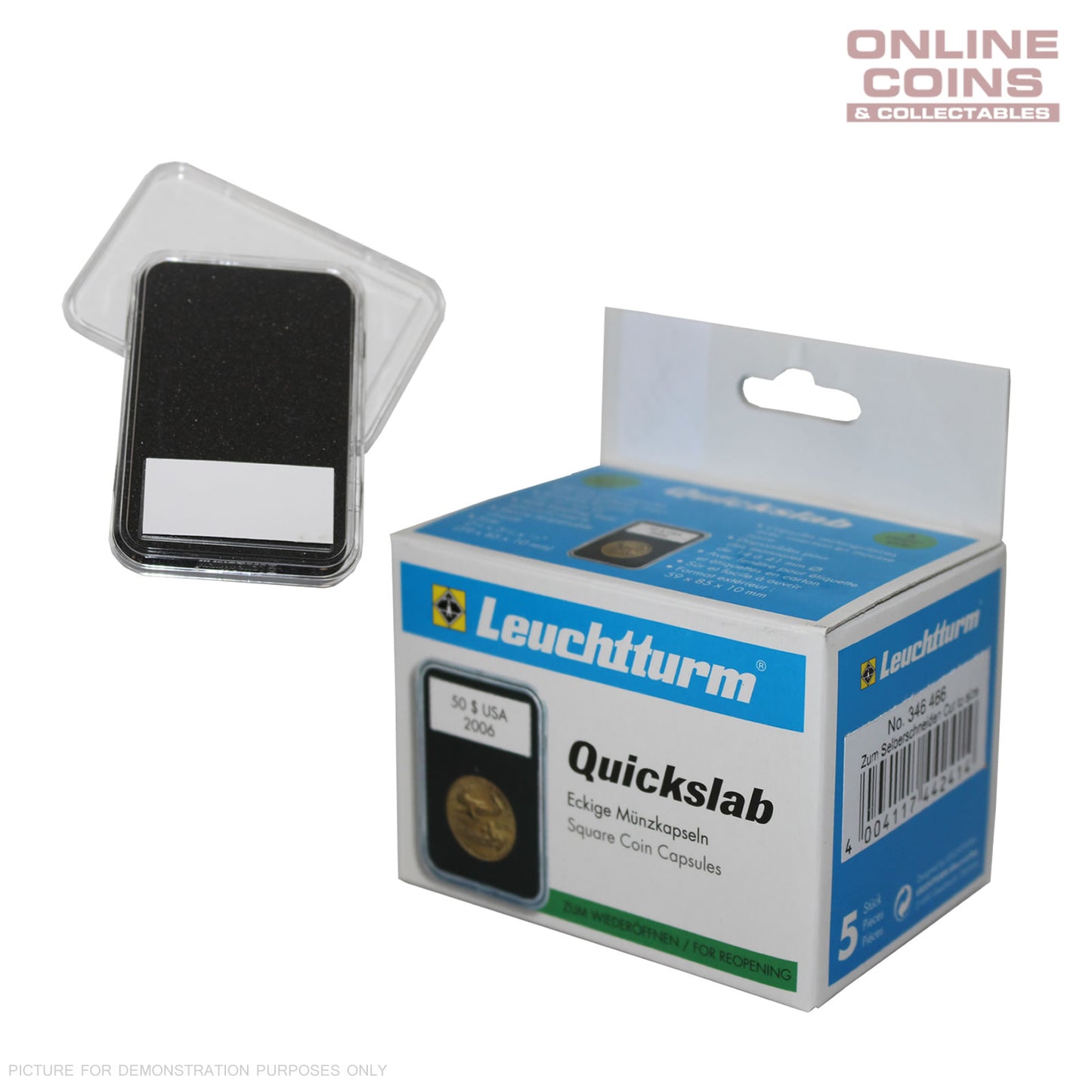 Lighthouse QUICKSLAB Cut to Size Coin Display Slabs - 5 Pack